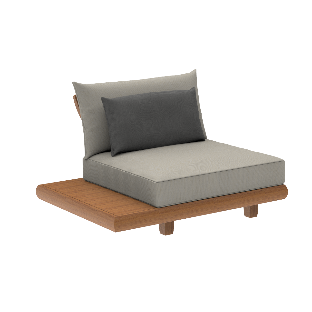 Alexander Rose Sorrento Lounge Mid Module with Extension Table