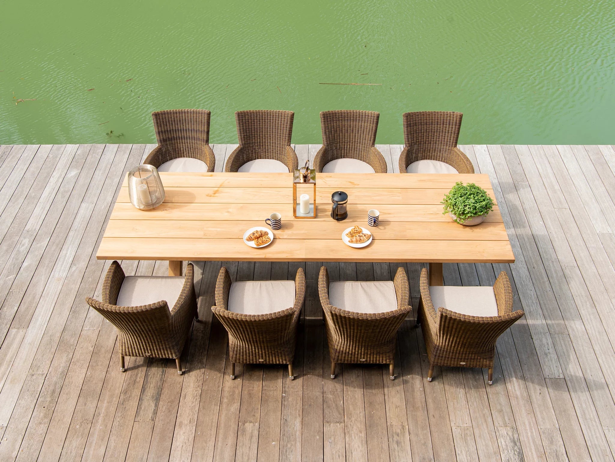 Alexander Rose Teak Plank Bench 3m