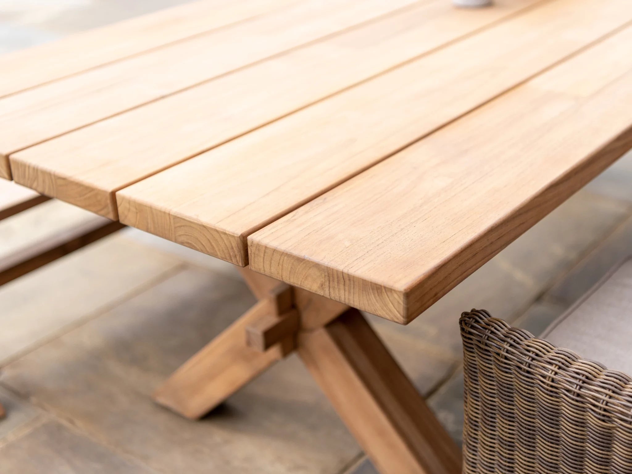 Alexander Rose Teak Plank Bench 3m