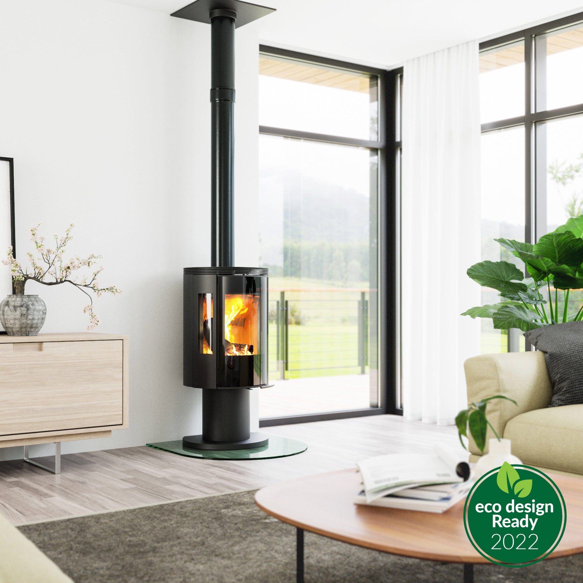 Henley Elite G4 Pedestal 7.7kW Wood Burning (Eco)