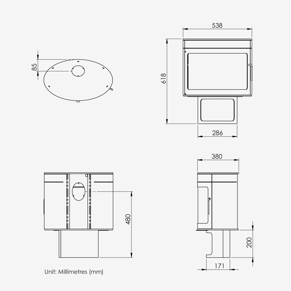 Future Fires Panoramic FX2 (Light Grey)