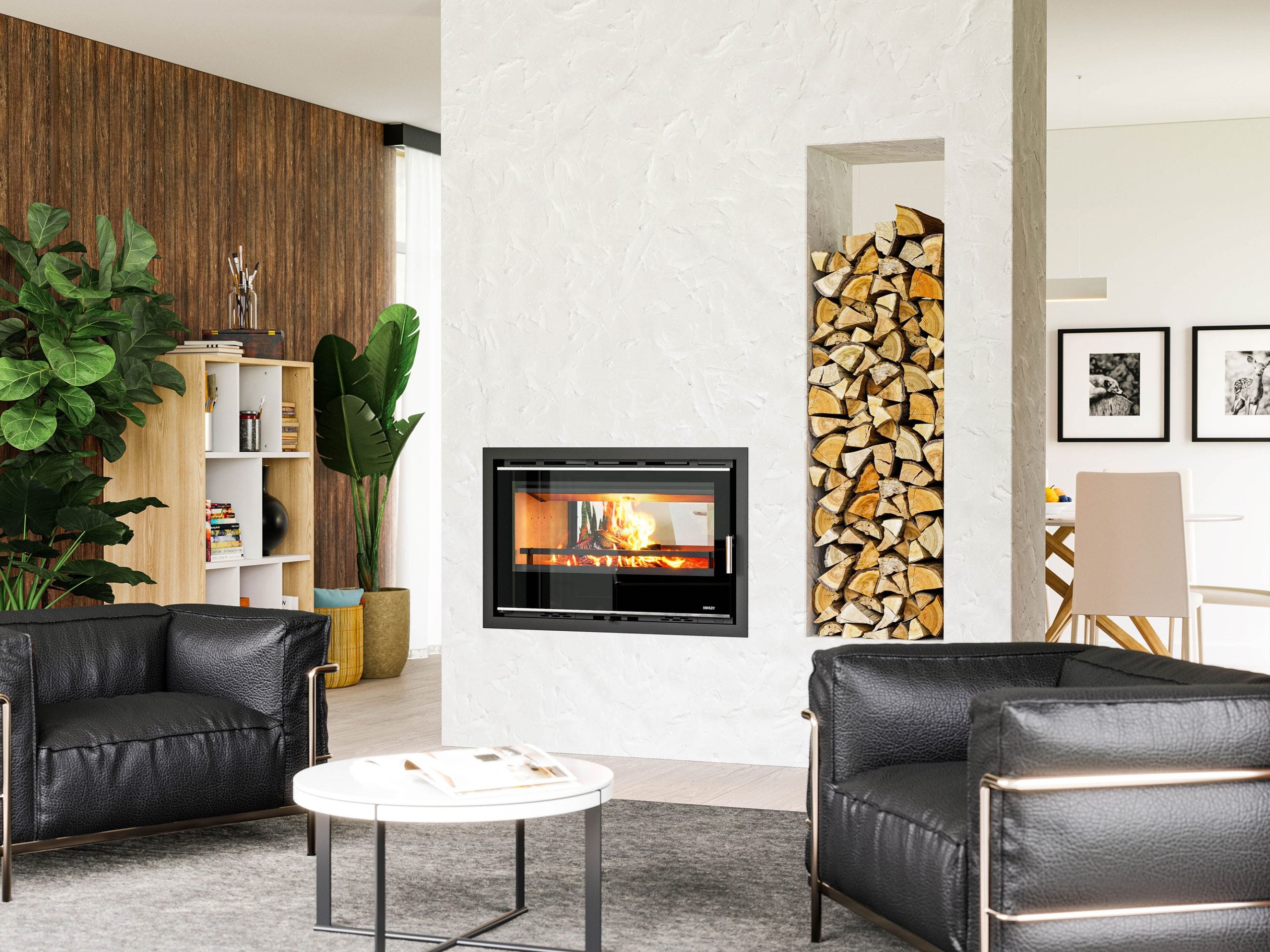 Portimao 900 Double Side - 8kW Wood Burning