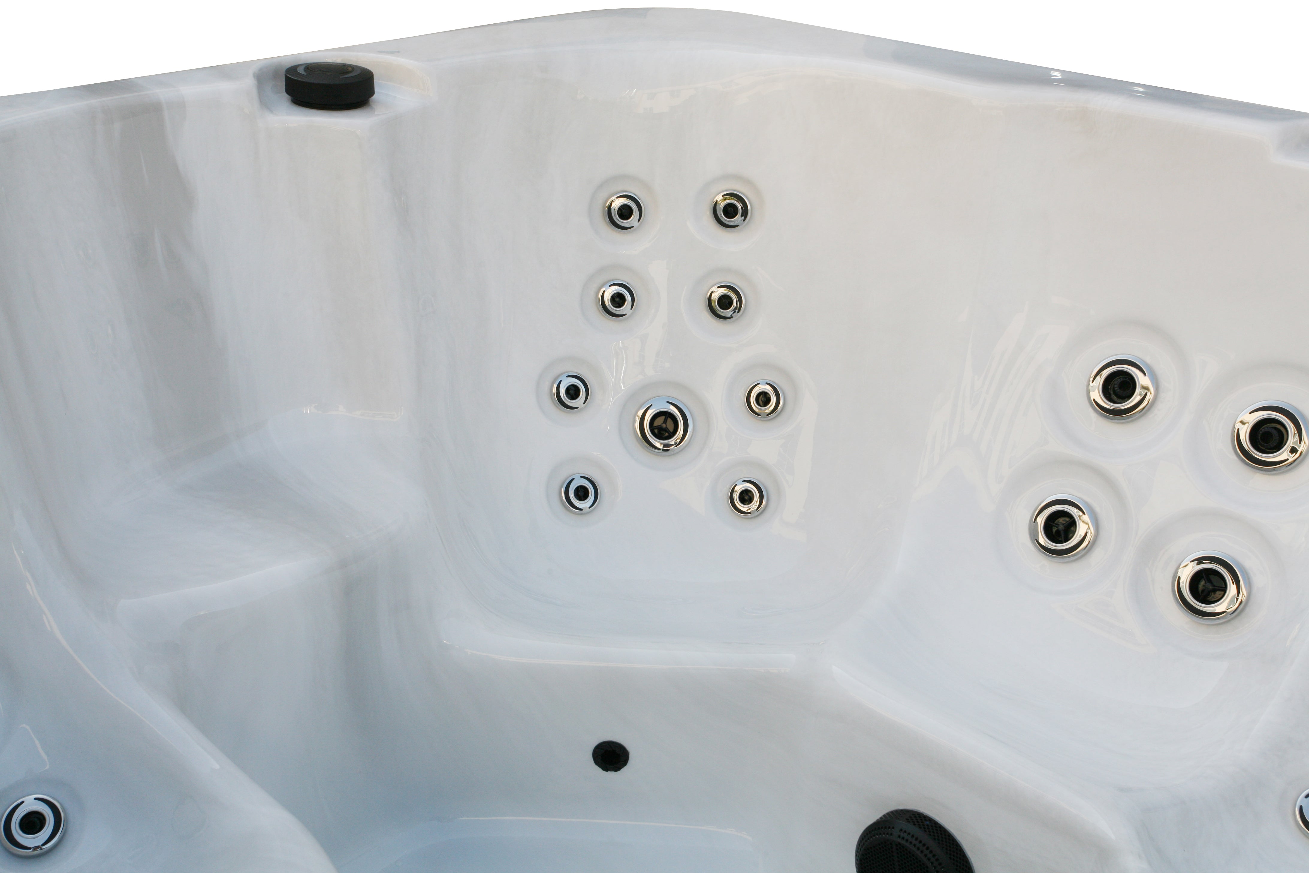 Superior Wellness Verona 5 Seater Sterling Silver Hot Tub