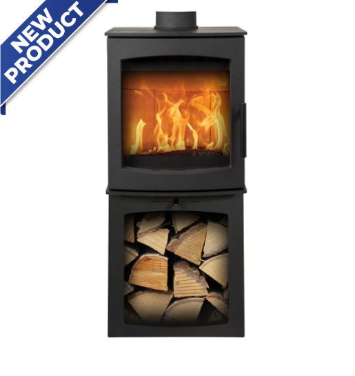 Mi-Flues - 137-MLG-TBOX - Medium Tinderbox on Log Box 5kW ECODesign