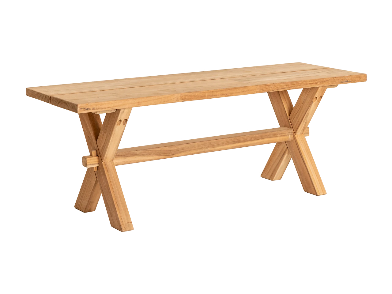 Alexander Rose Teak Plank Bench 2.4m