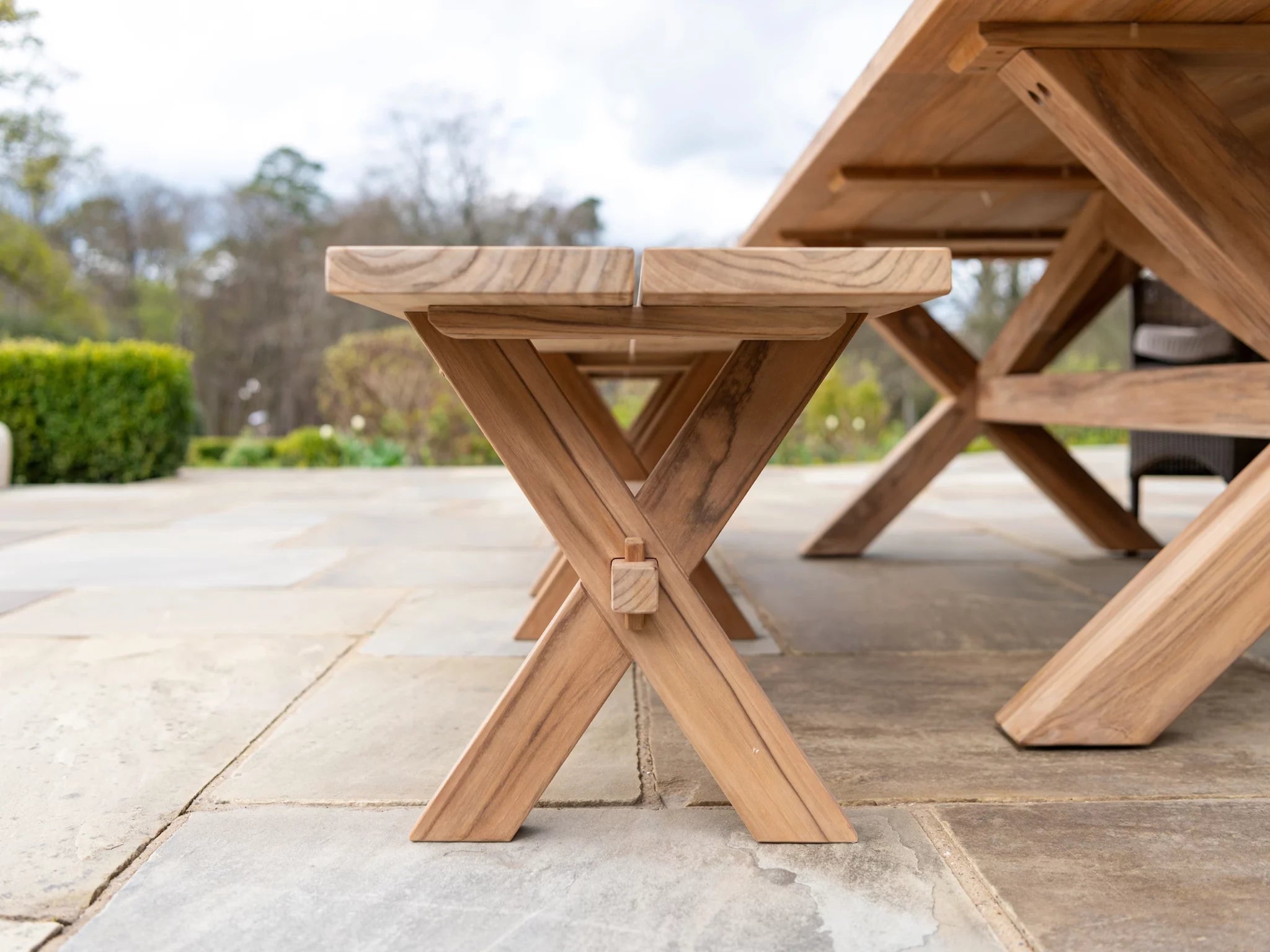 Alexander Rose Teak Plank Bench 1.2m