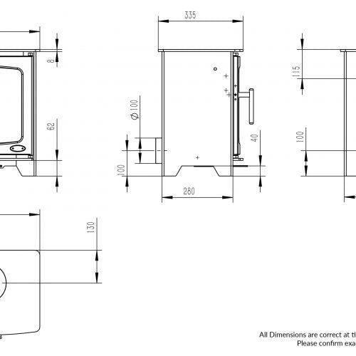 Henley Hazelwood Compact 5kW Wood Burning (Eco)