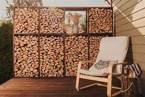 Corten Steel Firewood Rack WALL XL